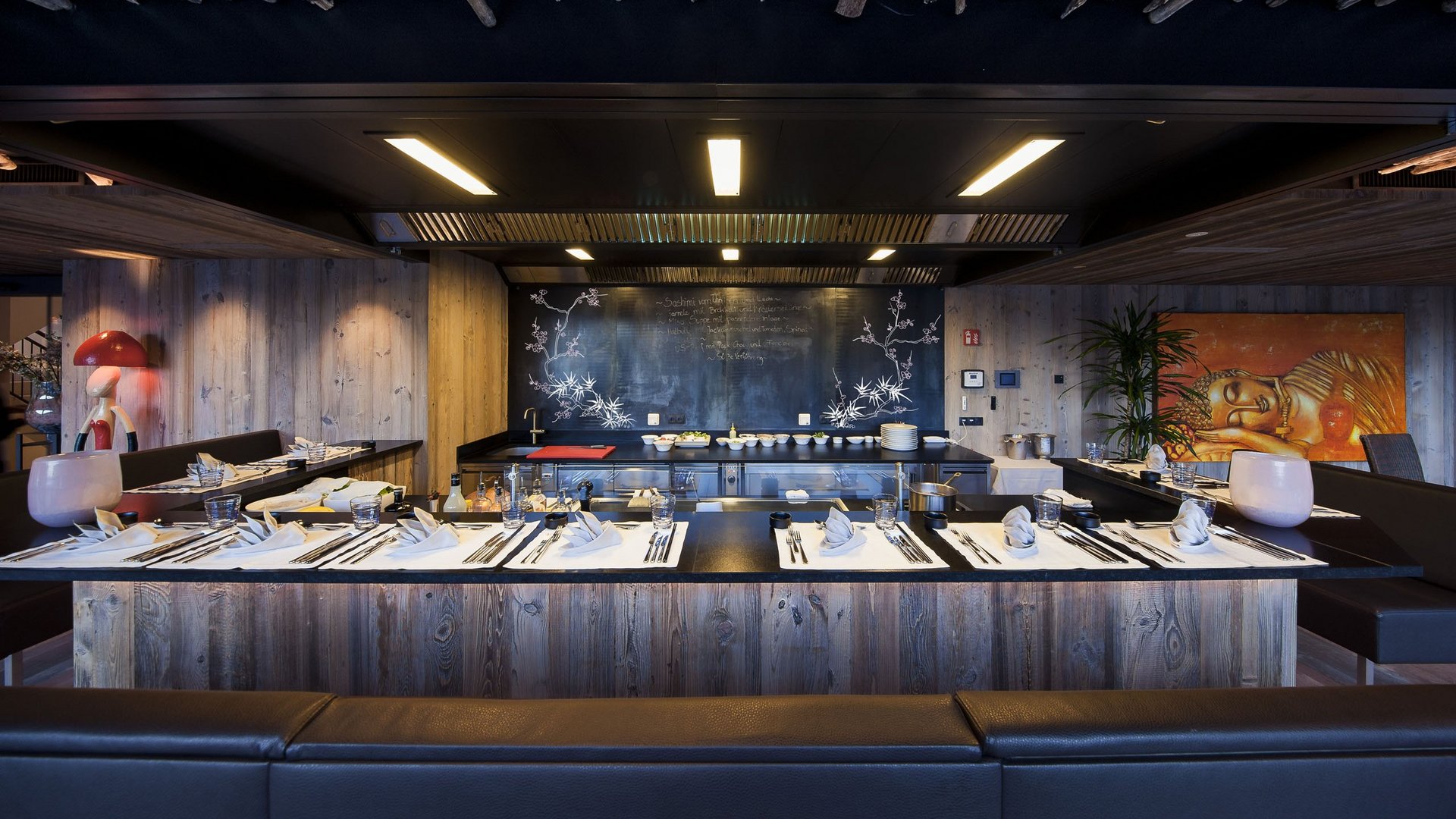 Teppanyaki restaurant at the Quellenhof