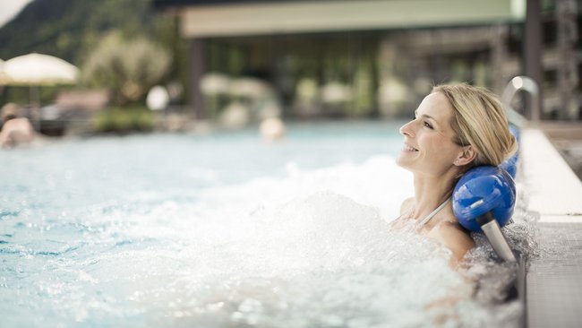 Your luxury hotel near Meran with a pool