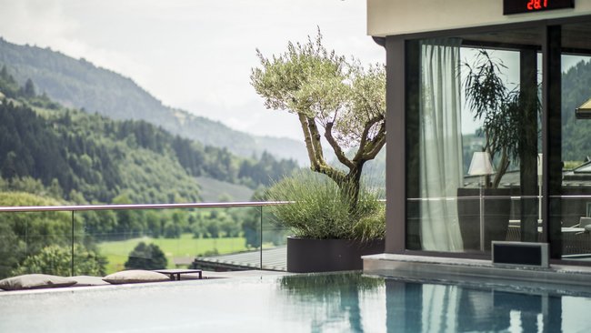 Your luxury hotel near Meran with a pool