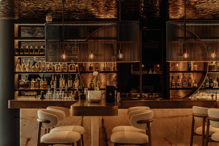 The hotel bar & cigar lounge at the Quellenhof The hotel bar & cigar lounge at the Quellenhof